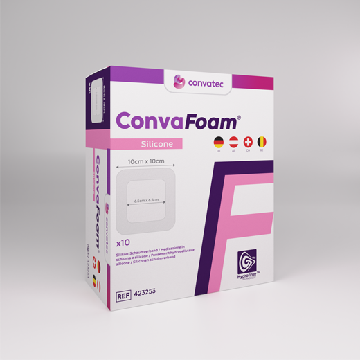 CONVAFOAM Silicone Verband 10x10 cm